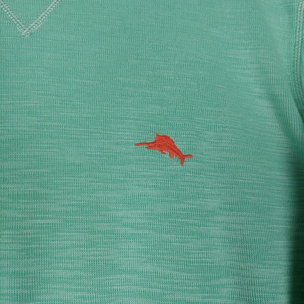TOMMY BAHAMA TABAGO BAY CREWNECK MENS MINT GREEN LONG SLEEVE SWEATSHIRT SIZE XLT - Picture 5 of 9
